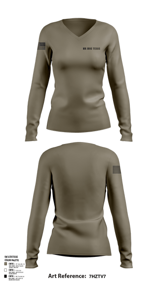 Womens Long Sleeve Vneck Shirt, NR JUIC TEXAS, , Teamtime, Team time, sublimation, custom sports apparel, team uniforms, spirit wear, spiritwear, sports uniforms, custom shirts, team store, custom team store, fundraiser sports, apparel fundraiser