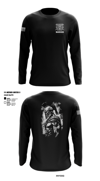 Warriors 28926024 Long Sleeve Performance Shirt 1