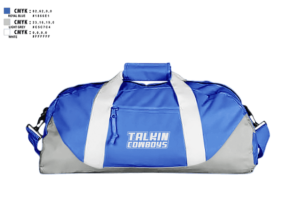 Duffle Bag, Talkin Cowboys, , Teamtime, Team time, sublimation, custom sports apparel, team uniforms, spirit wear, spiritwear, sports uniforms, custom shirts, team store, custom team store, fundraiser sports, apparel fundraiser