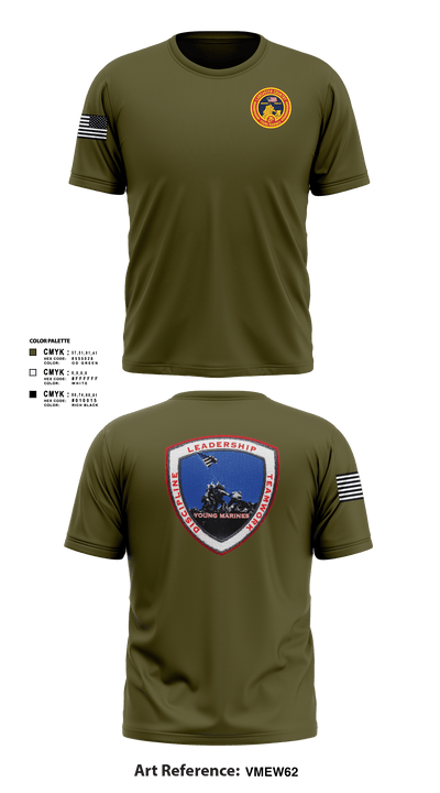 Lancaster County Young Marines 89976049 Short Sleeve Performance Shirt - 101