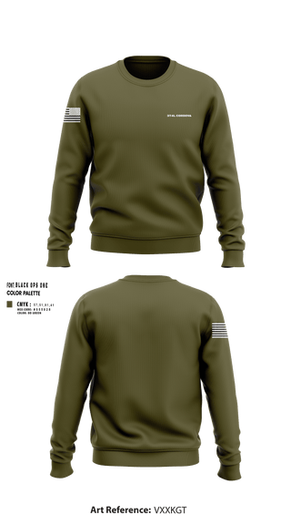 Crew Neck Sweatshirt, , Army, Teamtime, Team time, sublimation, custom sports apparel, team uniforms, spirit wear, spiritwear, sports uniforms, custom shirts, team store, custom team store, fundraiser sports, apparel fundraiser