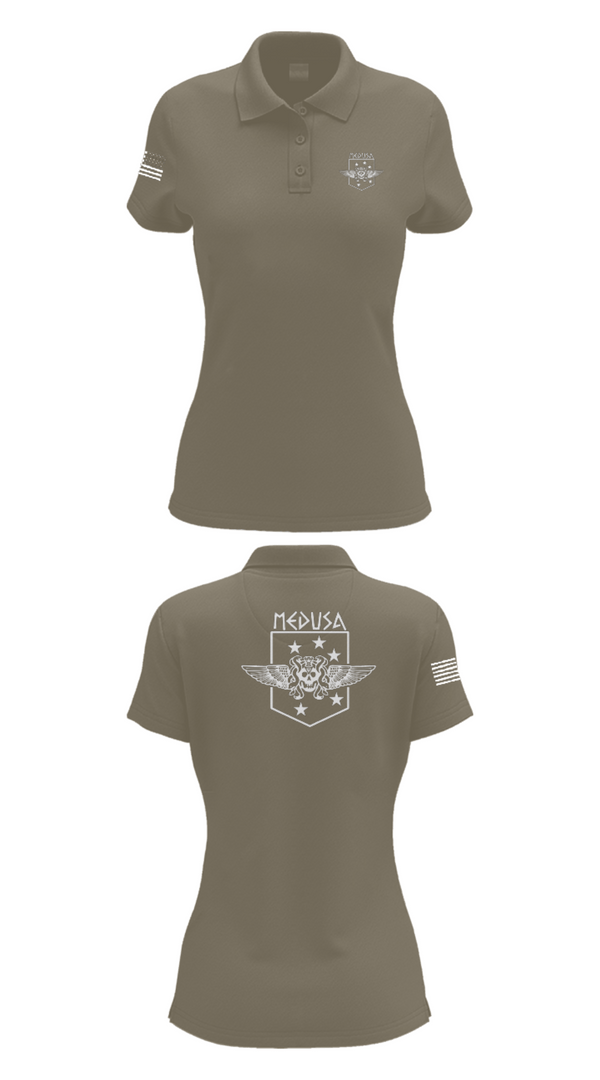 Women's Short Sleeve Performance Polo, 2D Marine Raider Battalion, Marines, Teamtime, Team time, sublimation, custom sports apparel, team uniforms, spirit wear, spiritwear, sports uniforms, custom shirts, team store, custom team store, fundraiser sports, apparel fundraiser