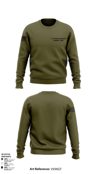 Crew Neck Sweatshirt, 1-2 striker brigade combat team, Army, Teamtime, Team time, sublimation, custom sports apparel, team uniforms, spirit wear, spiritwear, sports uniforms, custom shirts, team store, custom team store, fundraiser sports, apparel fundraiser