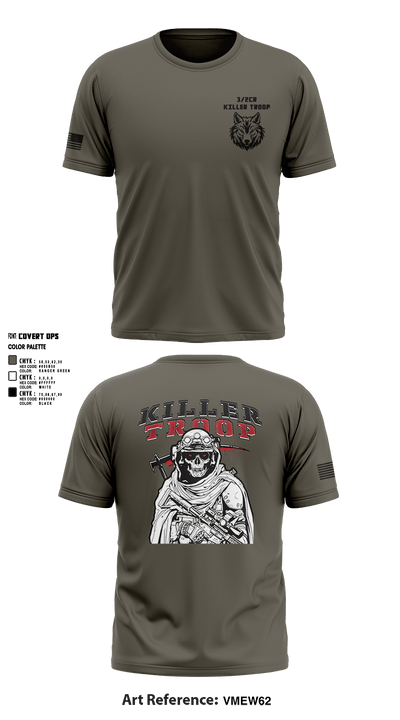 3/2CR Killer Troop 6220684 Short Sleeve Performance Shirt - 9