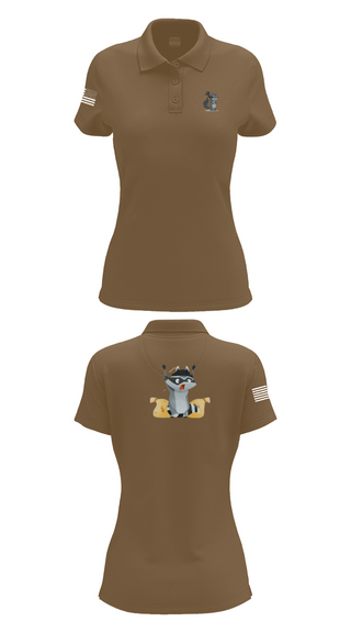 Womens Short Sleeve Performance Polo, 2-2 B Co., Army, Teamtime, Team time, sublimation, custom sports apparel, team uniforms, spirit wear, spiritwear, sports uniforms, custom shirts, team store, custom team store, fundraiser sports, apparel fundraiser