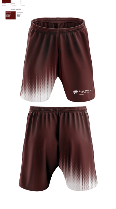 Sand Rock High School Cross Country 43926867 Athletic Shorts With Pockets - 1