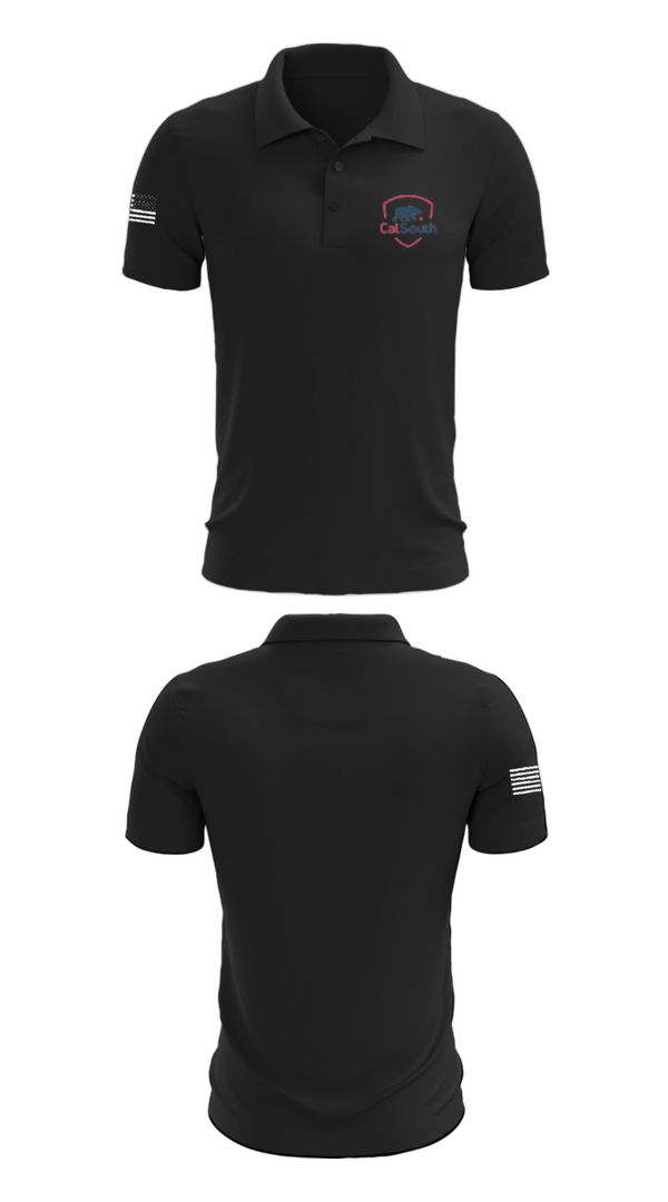 Short Sleeve Performance Polo, California State Soccer Association – South (Cal South), Men's Soccer, Teamtime, Team time, sublimation, custom sports apparel, team uniforms, spirit wear, spiritwear, sports uniforms, custom shirts, team store, custom team store, fundraiser sports, apparel fundraiser