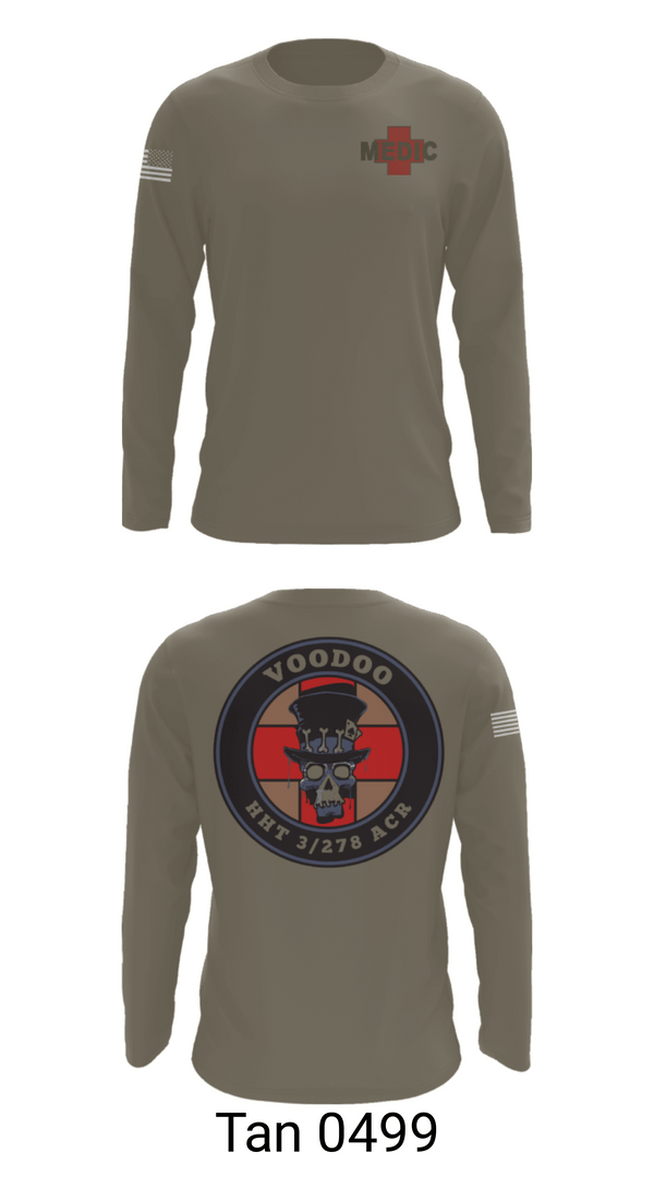Long Sleeve Performance Shirt, Voodoo Medics, National Guard, Teamtime, Team time, sublimation, custom sports apparel, team uniforms, spirit wear, spiritwear, sports uniforms, custom shirts, team store, custom team store, fundraiser sports, apparel fundraiser