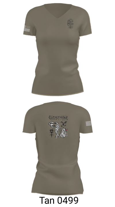 Ceremonial Platoon 73521546 Women's Short Sleeve V-neck Shirt - 68