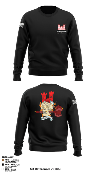 Crew Neck Sweatshirt, 642nd Engineer Support Company642ND Engineer Support Company, Army, Teamtime, Team time, sublimation, custom sports apparel, team uniforms, spirit wear, spiritwear, sports uniforms, custom shirts, team store, custom team store, fundraiser sports, apparel fundraiser