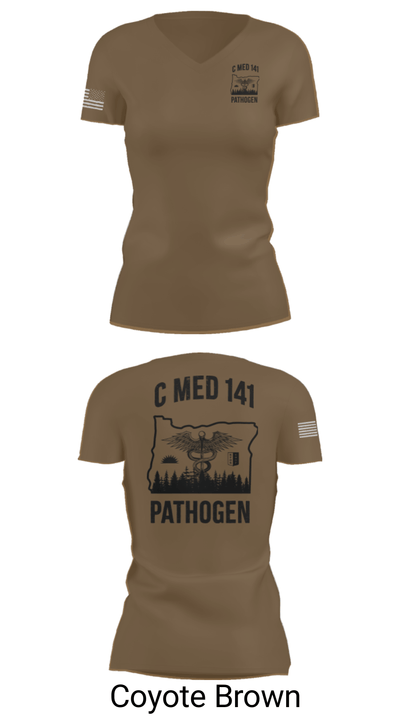 C MED 141 64606356 Women's Short Sleeve V-neck Shirt - 8