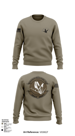 Crew Neck Sweatshirt, Crooked Wing Fowl Co., , Teamtime, Team time, sublimation, custom sports apparel, team uniforms, spirit wear, spiritwear, sports uniforms, custom shirts, team store, custom team store, fundraiser sports, apparel fundraiser