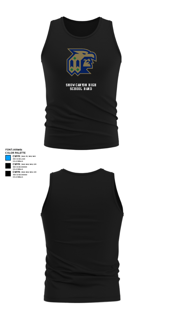 Tank Top, Snow Canyon High School Band, Spirit Store, Teamtime, Team time, sublimation, custom sports apparel, team uniforms, spirit wear, spiritwear, sports uniforms, custom shirts, team store, custom team store, fundraiser sports, apparel fundraiser