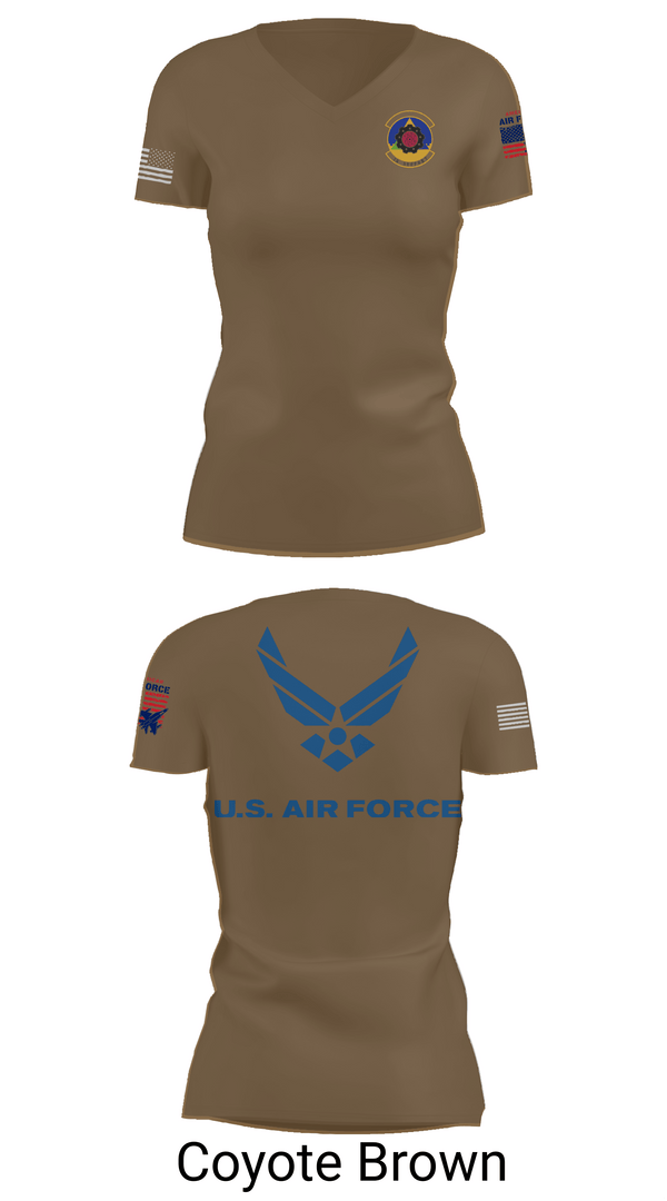 Womens Short Sleeve Vneck Shirt, 4th Component Maintenance Squadron, , Teamtime, Team time, sublimation, custom sports apparel, team uniforms, spirit wear, spiritwear, sports uniforms, custom shirts, team store, custom team store, fundraiser sports, apparel fundraiser