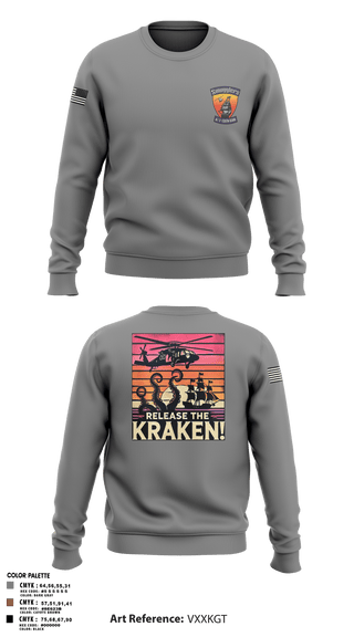 Crew Neck Sweatshirt, A/2135th GSAB “SMUGGLERS”, Army, Teamtime, Team time, sublimation, custom sports apparel, team uniforms, spirit wear, spiritwear, sports uniforms, custom shirts, team store, custom team store, fundraiser sports, apparel fundraiser