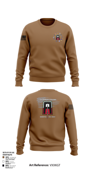 Crew Neck Sweatshirt, 5th Armored Brigade, , Teamtime, Team time, sublimation, custom sports apparel, team uniforms, spirit wear, spiritwear, sports uniforms, custom shirts, team store, custom team store, fundraiser sports, apparel fundraiser