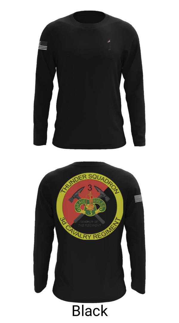 Long Sleeve Performance Shirt, 3rd Cavalry Regiment, Army, Teamtime, Team time, sublimation, custom sports apparel, team uniforms, spirit wear, spiritwear, sports uniforms, custom shirts, team store, custom team store, fundraiser sports, apparel fundraiser