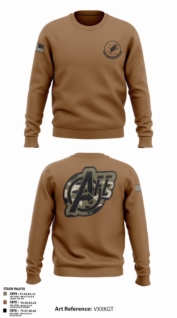 Crew Neck Sweatshirt, 509 OSS, Air Force, Teamtime, Team time, sublimation, custom sports apparel, team uniforms, spirit wear, spiritwear, sports uniforms, custom shirts, team store, custom team store, fundraiser sports, apparel fundraiser