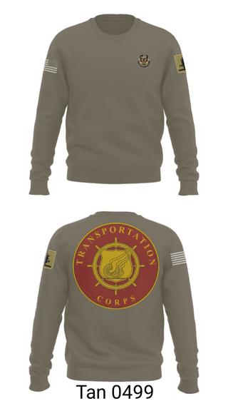 Crew Neck Sweatshirt, 189th Transportation Company, , Teamtime, Team time, sublimation, custom sports apparel, team uniforms, spirit wear, spiritwear, sports uniforms, custom shirts, team store, custom team store, fundraiser sports, apparel fundraiser
