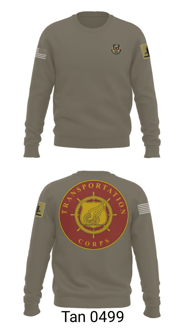Crew Neck Sweatshirt, 189th Transportation Company, , Teamtime, Team time, sublimation, custom sports apparel, team uniforms, spirit wear, spiritwear, sports uniforms, custom shirts, team store, custom team store, fundraiser sports, apparel fundraiser