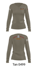 B Co. 3rd Recon Bn 24537683 Women's Long Sleeve V-neck Shirt - 77