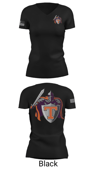 Women's Short Sleeve Vneck Shirt, Black Knights, Wrestling, Teamtime, Team time, sublimation, custom sports apparel, team uniforms, spirit wear, spiritwear, sports uniforms, custom shirts, team store, custom team store, fundraiser sports, apparel fundraiser