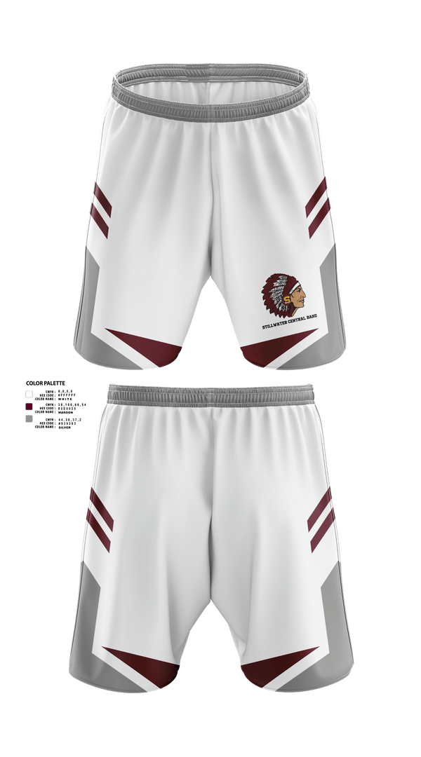 Athletic Shorts With Pockets, Stillwater Central High School Band, Spirit Store, Teamtime, Team time, sublimation, custom sports apparel, team uniforms, spirit wear, spiritwear, sports uniforms, custom shirts, team store, custom team store, fundraiser sports, apparel fundraiser