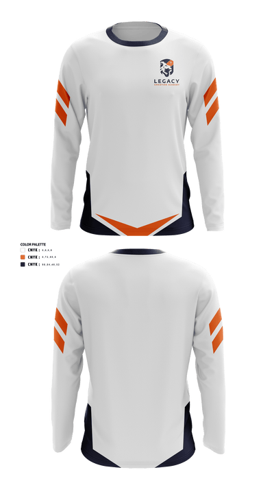 Legacy Christian Academy Golf 64951983 Long Sleeve Performance Shirt - 40