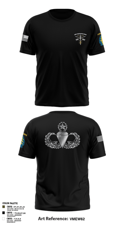Army Paratroopers Brand 37427971 Short Sleeve Performance Shirt - 3