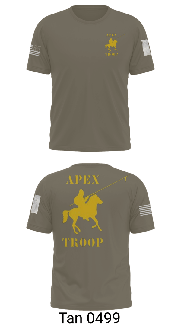 Short Sleeve Performance Shirt, Alpha Troop, 1-221 CAV, National Guard, Teamtime, Team time, sublimation, custom sports apparel, team uniforms, spirit wear, spiritwear, sports uniforms, custom shirts, team store, custom team store, fundraiser sports, apparel fundraiser