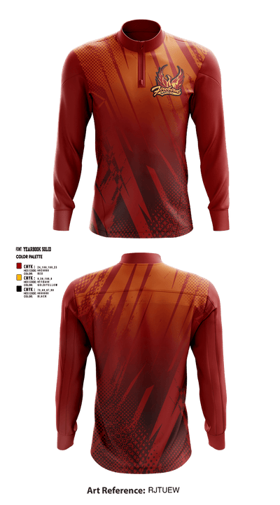 Falcon Middle School Basketball 65038956 Quarter Zip Jacket - 1