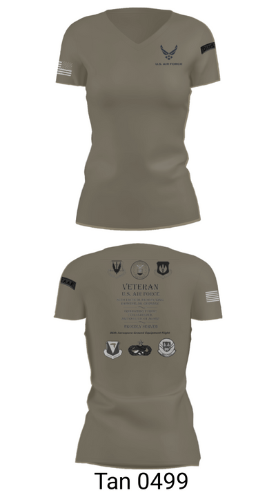 Ramstein AGE 81077227 Women's Short Sleeve V-neck Shirt - 68