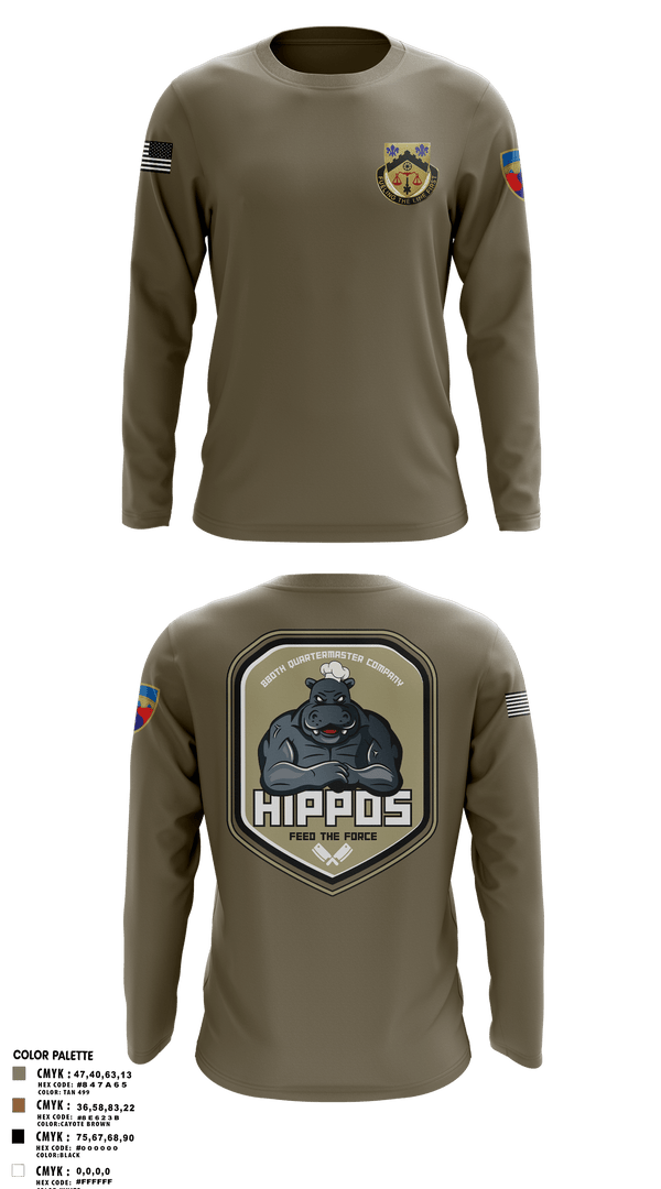 Long Sleeve Performance Polo, 880th Quartermaster Company, Army, Teamtime, Team time, sublimation, custom sports apparel, team uniforms, spirit wear, spiritwear, sports uniforms, custom shirts, team store, custom team store, fundraiser sports, apparel fundraiser