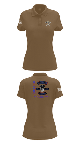 Womens Short Sleeve Performance Polo, Bluecrew law enforcement motorcycle club, , Teamtime, Team time, sublimation, custom sports apparel, team uniforms, spirit wear, spiritwear, sports uniforms, custom shirts, team store, custom team store, fundraiser sports, apparel fundraiser