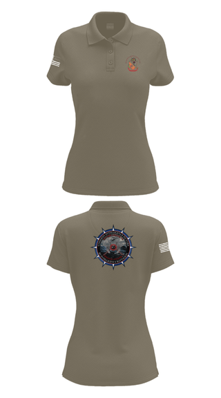 Women's Short Sleeve Performance Polo, 3rd Intelligence Battalion, Marines, Teamtime, Team time, sublimation, custom sports apparel, team uniforms, spirit wear, spiritwear, sports uniforms, custom shirts, team store, custom team store, fundraiser sports, apparel fundraiser