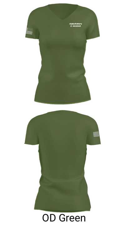 Alpha Battery 2-44 ADAR 30836151 Women's Short Sleeve V-neck Shirt - 48