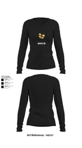 MWCS-28 7964328 Women's Long Sleeve V-neck Shirt - 22