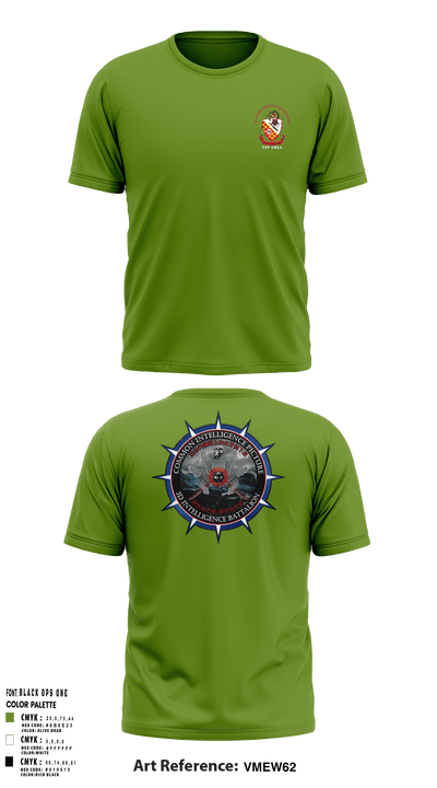 3rd Intelligence Battalion 49807001 Short Sleeve Performance Shirt - 1