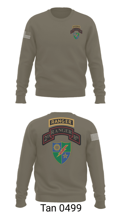 2nd Battalion 75th Ranger Regiment 36081201 Crew Neck Sweatshirt - 65