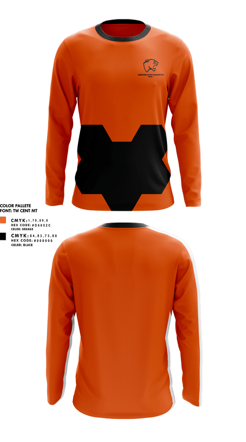 Long Sleeve Performance Shirt, Gardner-South Wilmington High School Band, Spirit Store, Teamtime, Team time, sublimation, custom sports apparel, team uniforms, spirit wear, spiritwear, sports uniforms, custom shirts, team store, custom team store, fundraiser sports, apparel fundraiser