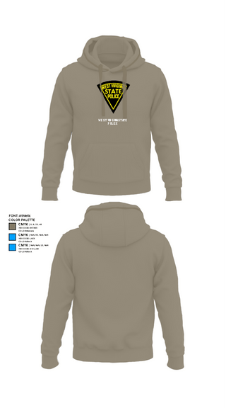 Hoodie, West Virginia State Police, Police, Teamtime, Team time, sublimation, custom sports apparel, team uniforms, spirit wear, spiritwear, sports uniforms, custom shirts, team store, custom team store, fundraiser sports, apparel fundraiser