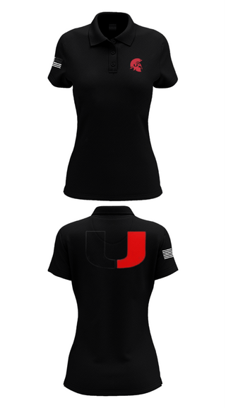 Womens Short Sleeve Performance Polo, Union High School Football, Football, Teamtime, Team time, sublimation, custom sports apparel, team uniforms, spirit wear, spiritwear, sports uniforms, custom shirts, team store, custom team store, fundraiser sports, apparel fundraiser