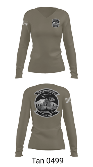 Womens Long Sleeve Vneck Shirt, Executioners, , Teamtime, Team time, sublimation, custom sports apparel, team uniforms, spirit wear, spiritwear, sports uniforms, custom shirts, team store, custom team store, fundraiser sports, apparel fundraiser