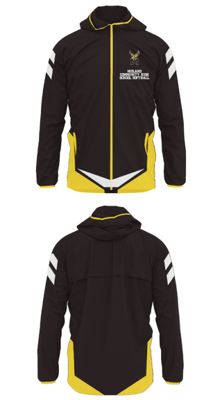 Windbreaker, Midland Community High School Softball, Softball, Teamtime, Team time, sublimation, custom sports apparel, team uniforms, spirit wear, spiritwear, sports uniforms, custom shirts, team store, custom team store, fundraiser sports, apparel fundraiser