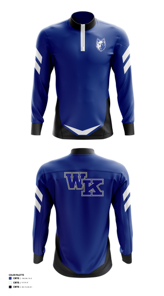 Quarter Zip Jacket, Worthington Kilbourne High School Golf, Golf, Teamtime, Team time, sublimation, custom sports apparel, team uniforms, spirit wear, spiritwear, sports uniforms, custom shirts, team store, custom team store, fundraiser sports, apparel fundraiser