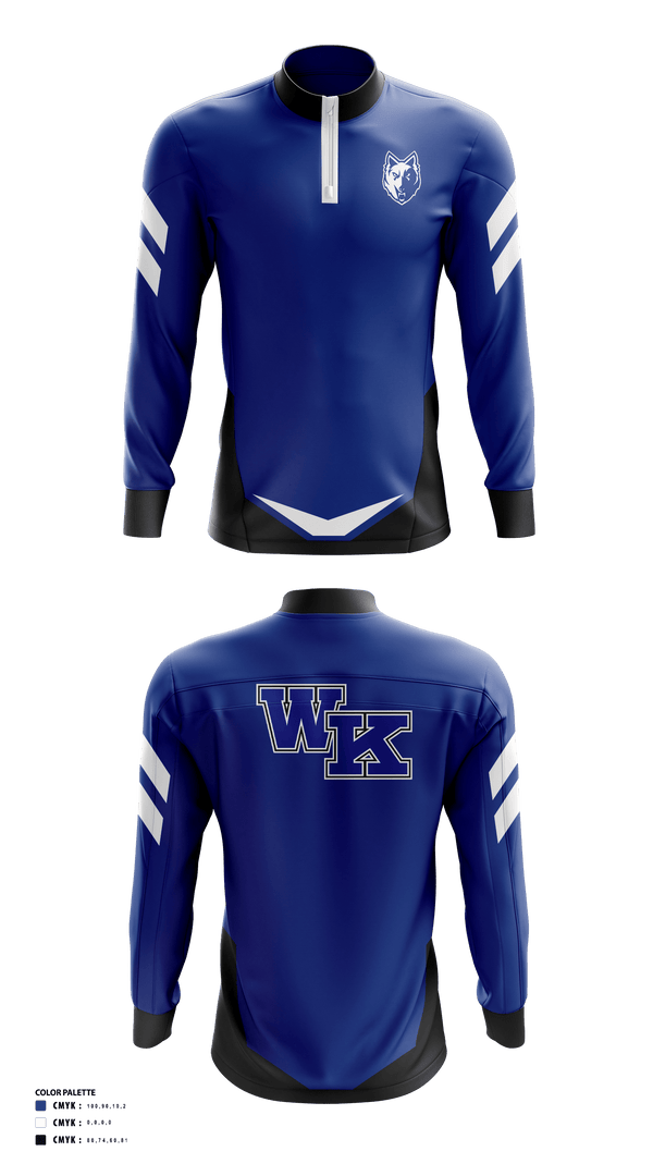 Quarter Zip Jacket, Worthington Kilbourne High School Golf, Golf, Teamtime, Team time, sublimation, custom sports apparel, team uniforms, spirit wear, spiritwear, sports uniforms, custom shirts, team store, custom team store, fundraiser sports, apparel fundraiser