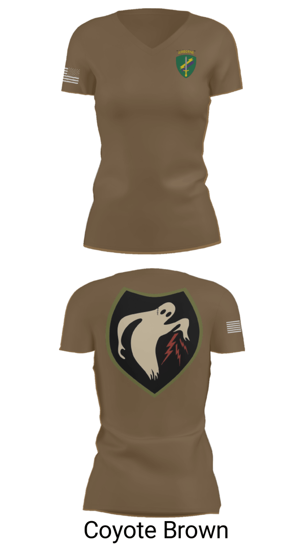 Women's Short Sleeve Vneck Shirt, 325th Tactical PSYOP Co. (A), Army, Teamtime, Team time, sublimation, custom sports apparel, team uniforms, spirit wear, spiritwear, sports uniforms, custom shirts, team store, custom team store, fundraiser sports, apparel fundraiser