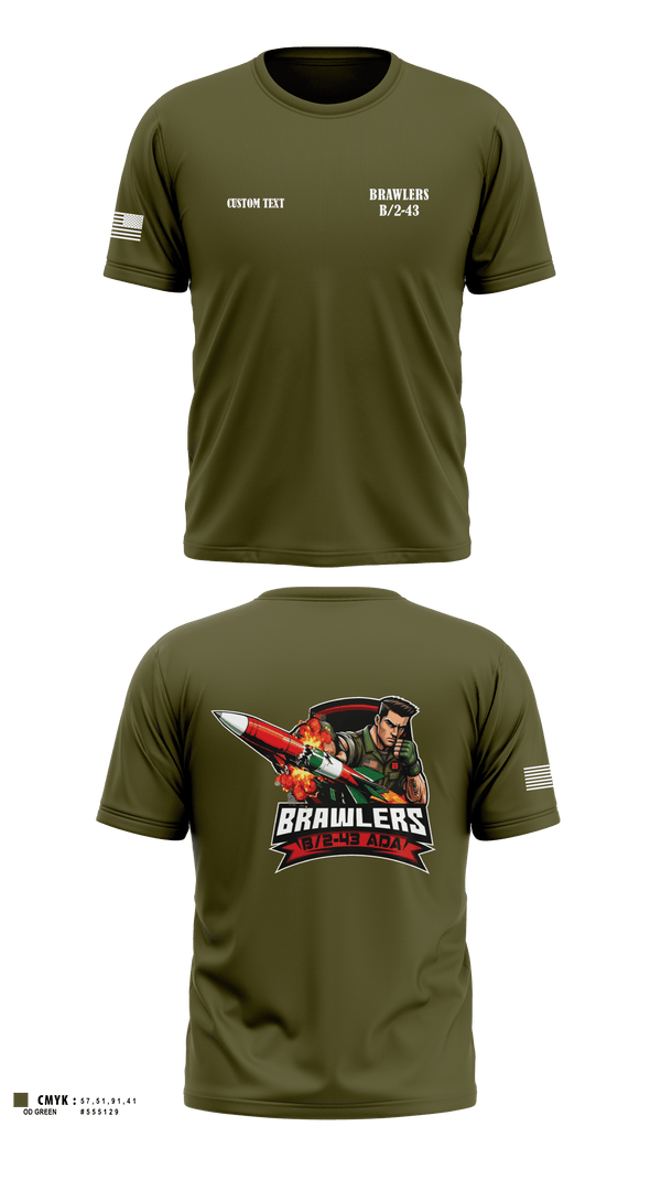 Old School Cotton Feel Shirt, Brawlers, Army, Teamtime, Team time, sublimation, custom sports apparel, team uniforms, spirit wear, spiritwear, sports uniforms, custom shirts, team store, custom team store, fundraiser sports, apparel fundraiser