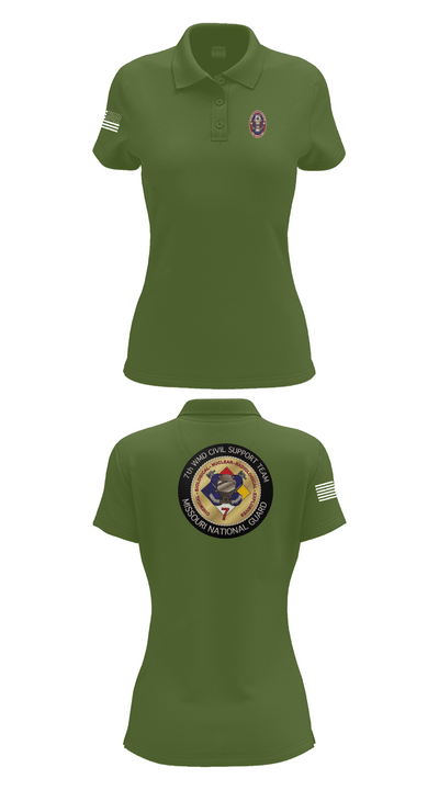 7th CST 5552337 Women's Short Sleeve Performance Polo  - 55