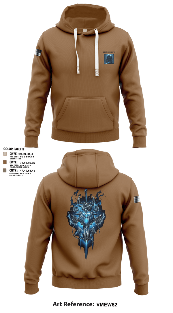 Hoodie, Death Knights, Army, Teamtime, Team time, sublimation, custom sports apparel, team uniforms, spirit wear, spiritwear, sports uniforms, custom shirts, team store, custom team store, fundraiser sports, apparel fundraiser